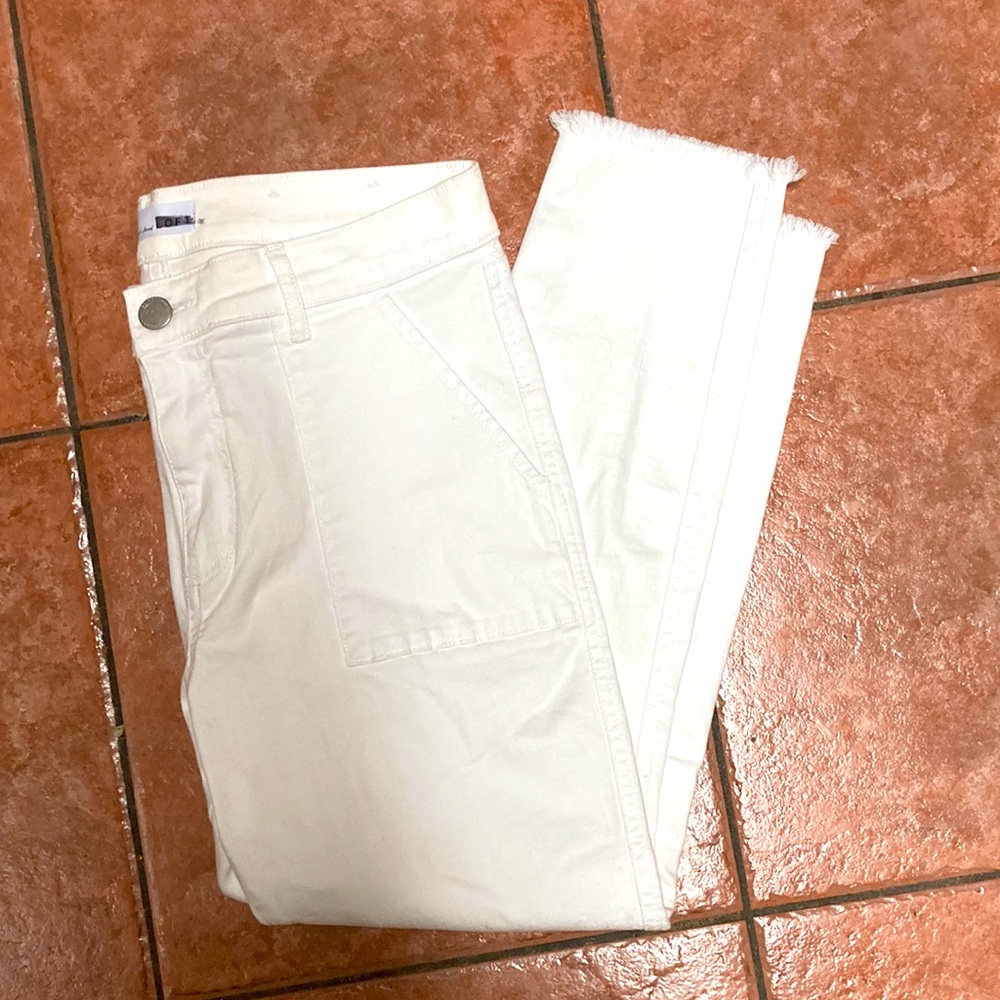 White denim LOFT skinny crop 29 size 8. Like new